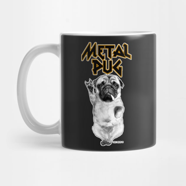 Metal Pug by darklordpug